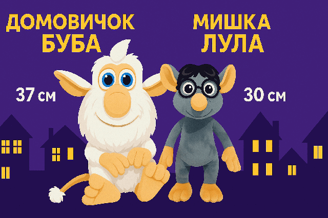 Набір м’яких іграшок Буба та Лула 2 шт 
